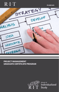 project management graduate certificate program