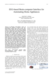 EEG-based Brain-computer Interface for Automating Home Appliances