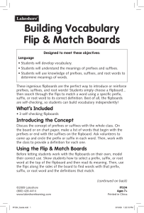 Building Vocabulary Flip & Match Boards