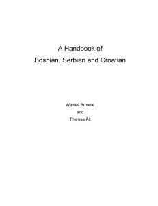 Bosnian, Croatian and Serbian (BCS) - Duke University