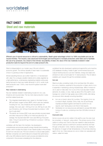 Fact sheet steel and raw materials