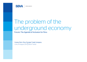 The problem of the underground economy