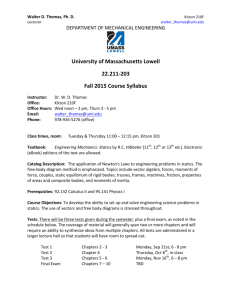 Statics Syllabus Fall 2015 - 22-211-203-FA15