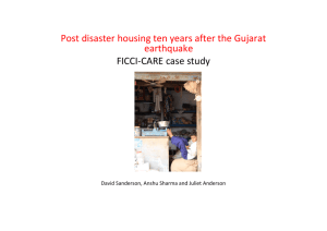 Post disaster housing ten years after the Gujarat earthquake FICCI