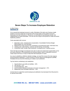 Seven Steps to Increase Employee Retention