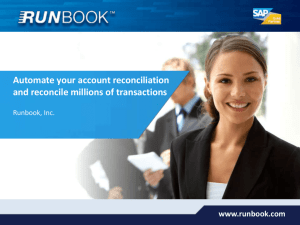 Runbook True Reconciliation