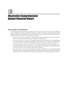Illustrative Comprehensive Annual Financial Report