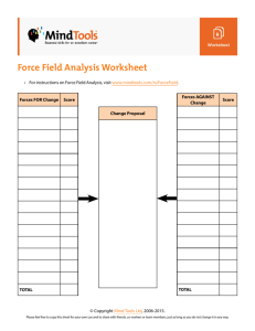 Force Field Analysis Worksheet
