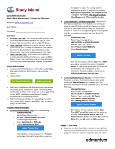Quick Reference Card: Study Island
