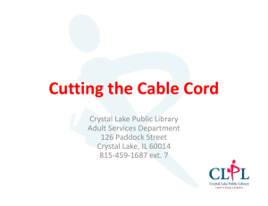 CLPL_Cutting the Cable Cord - Crystal Lake Public Library