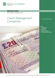 Claims Management Company