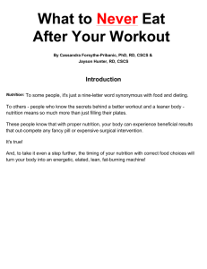 What to Never Eat After Your Workout
