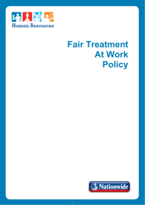Fair Treatment At Work Policy