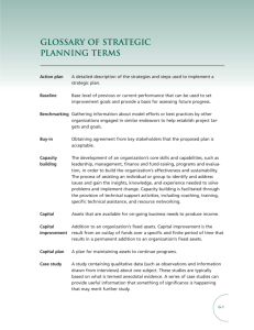 glossary of strategic planning terms