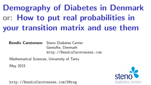 Demography of Diabetes in Denmark or
