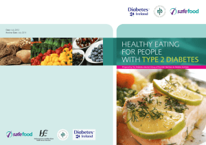 Healthy Eating for people with Type 2 Diabetes