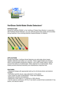 VeriDose Solid-State Diode Detectors*
