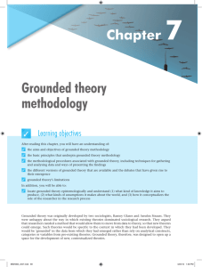 Grounded theory methodology