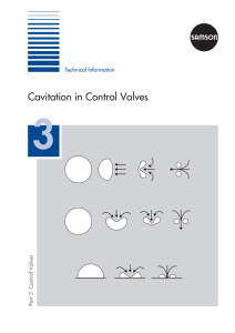 Cavitation in Control Valves