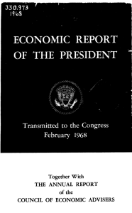 Economic Report of the President 1968