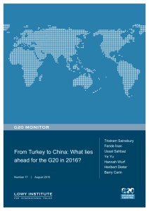 G20 Monitor: From Turkey to China - Lowy Institute for International