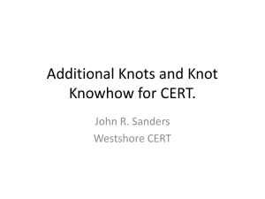 Knots Part 2 - Westshore CERT