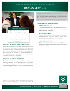 human services - Ivy Tech Community College