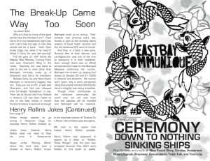 ceremony - East Bay Communique (Records/Fanzine/Board)