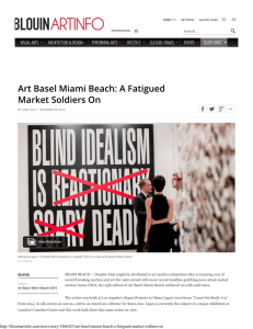Art Basel Miami Beach: A Fatigued Market Soldiers On | BLOUIN
