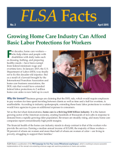 Growing Home Care Industry Can Afford Basic Labor Protections
