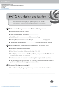 UNIT1 Art, design and fashion - beck