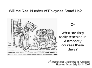 Will the Real Number of Epicycles Stand Up?