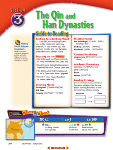 The Qin and Han Dynasties - 6th Grade Social Studies