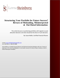 Structuring Your Portfolio for Future Succes