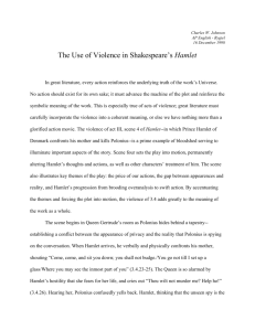 The Use of Violence in Shakespeare's Hamlet
