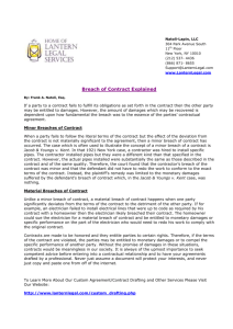 Breach of Contract Explained