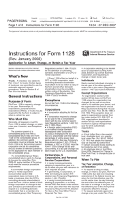 Instructions for Form 1128 (Rev. January 2008)