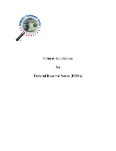 Fitness Guidelines for Federal Reserve Notes (FRNs)