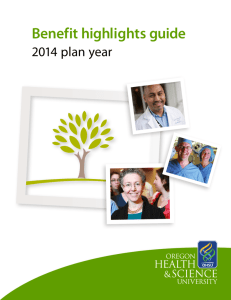 2014 Plan Year - Oregon Health & Science University