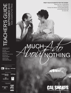 Much Ado About Nothing Teacher's Guide
