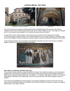 Justinian Mosaic, San Vitale