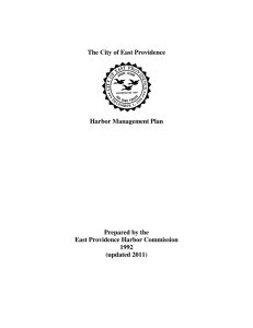 The City of East Providence Harbor Management Plan Prepared by