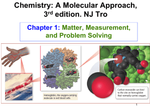 Chemistry: A Molecular Approach, 3rd edition. NJ Tro