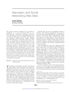 Narcissism and Social Networking Web Sites