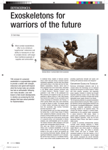 Exoskeletons for warriors of the future