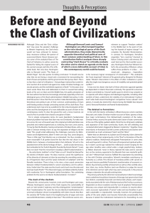 Before and Beyond the Clash of Civilizations