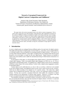 Toward a Conceptual Framework for Digital Contract Composition