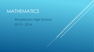 mathematics - Wissahickon School District