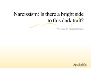 Narcissism: Is there a bright side to this dark trait?