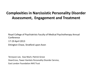 Complexities in Narcissistic Personality Disorder Assessment
